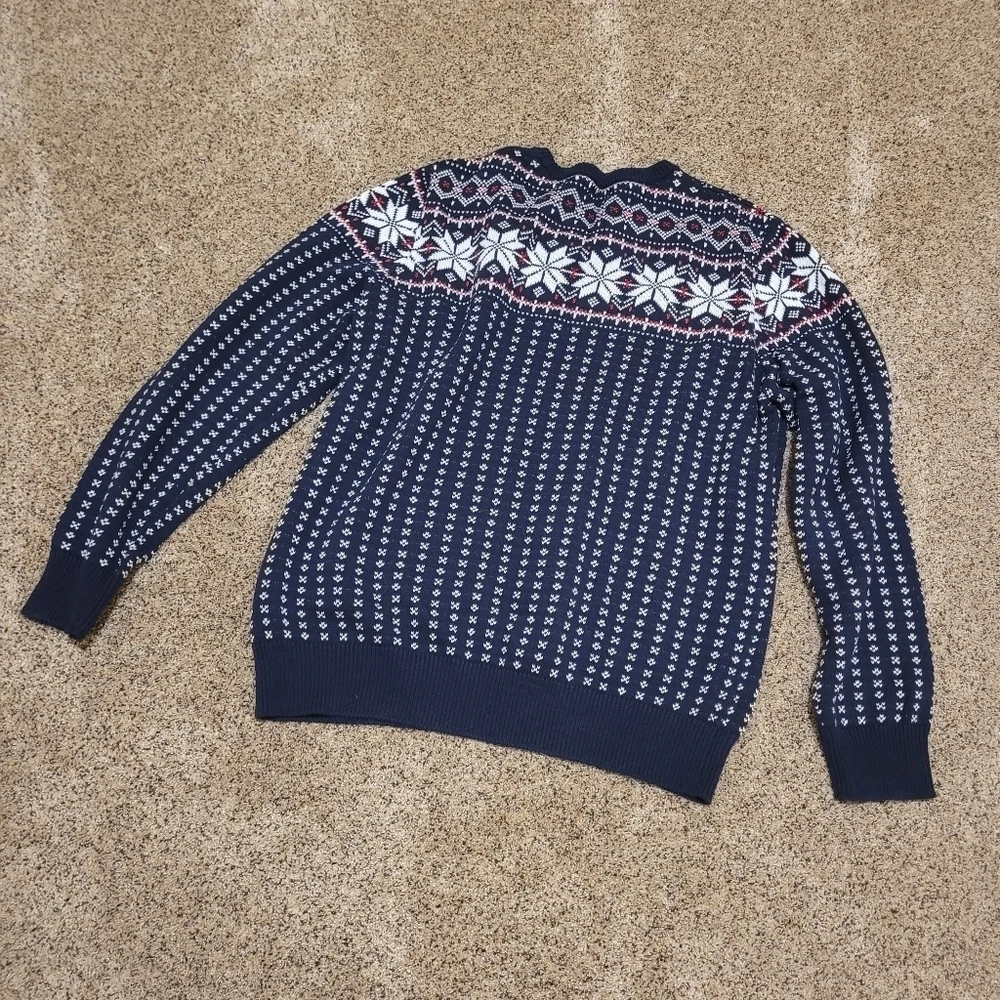 J. Crew Cotton Fair Isle Sweater Mens Cotton Size X-Large